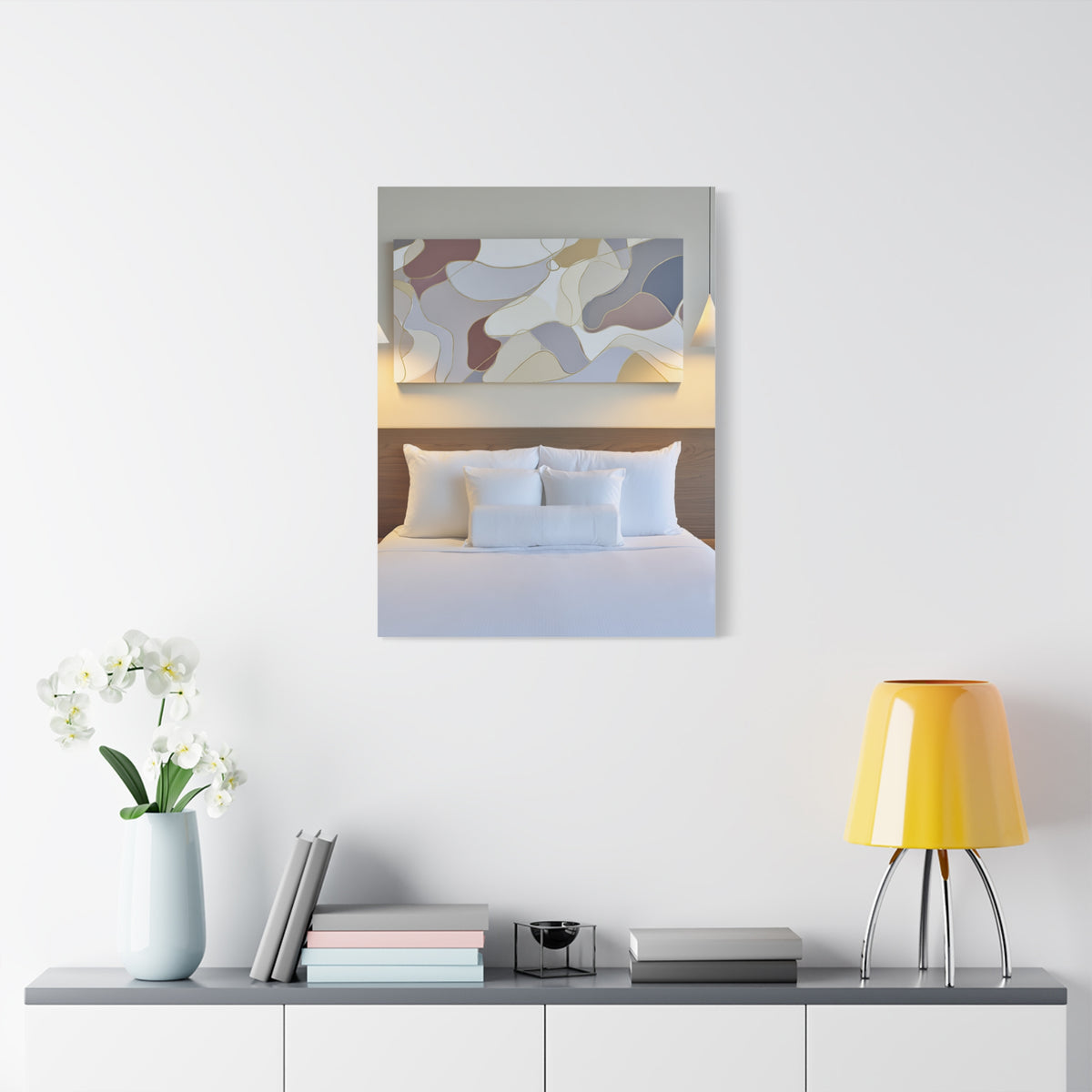 Organic Form Abstract With Soft Curves Wall Art & Canvas Print