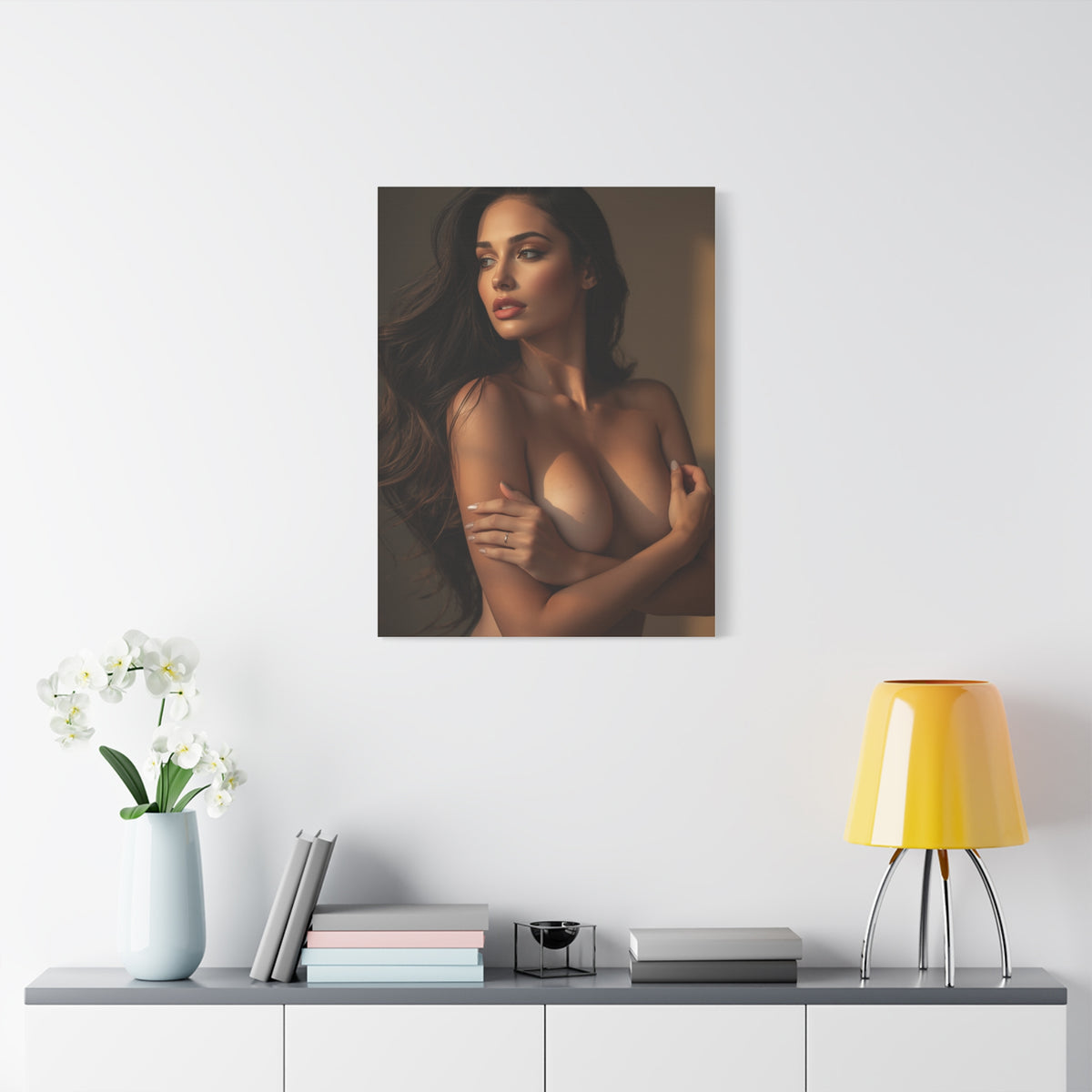 Warm Light Feminine Figure Study Wall Art & Canvas Print
