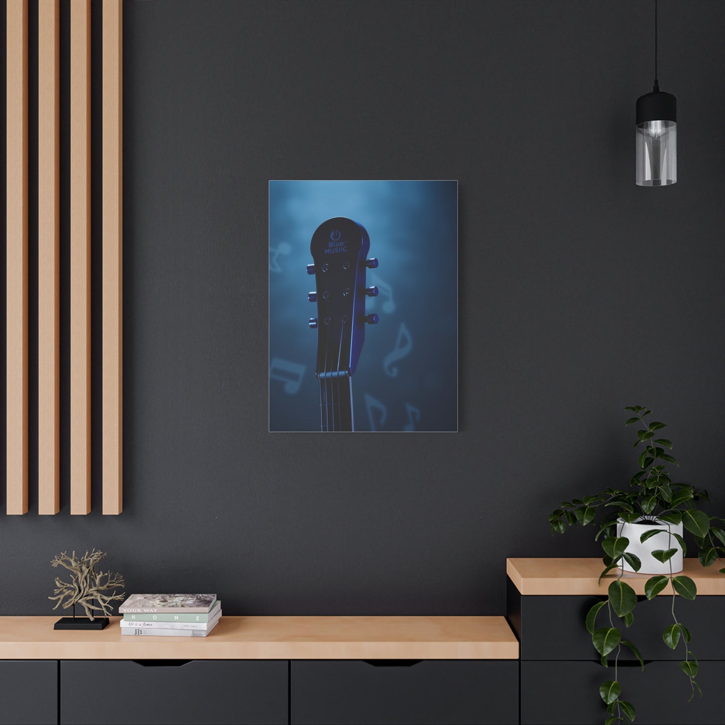 Elite Blue Music Art Vision Wall Art & Canvas Print