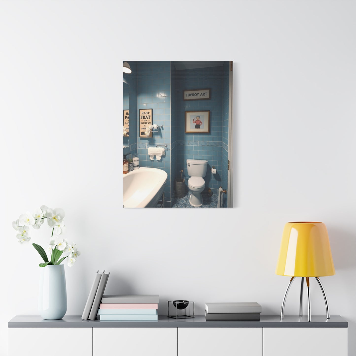 Bathroom Humor Art Supreme Gallery Wall Art & Canvas Print