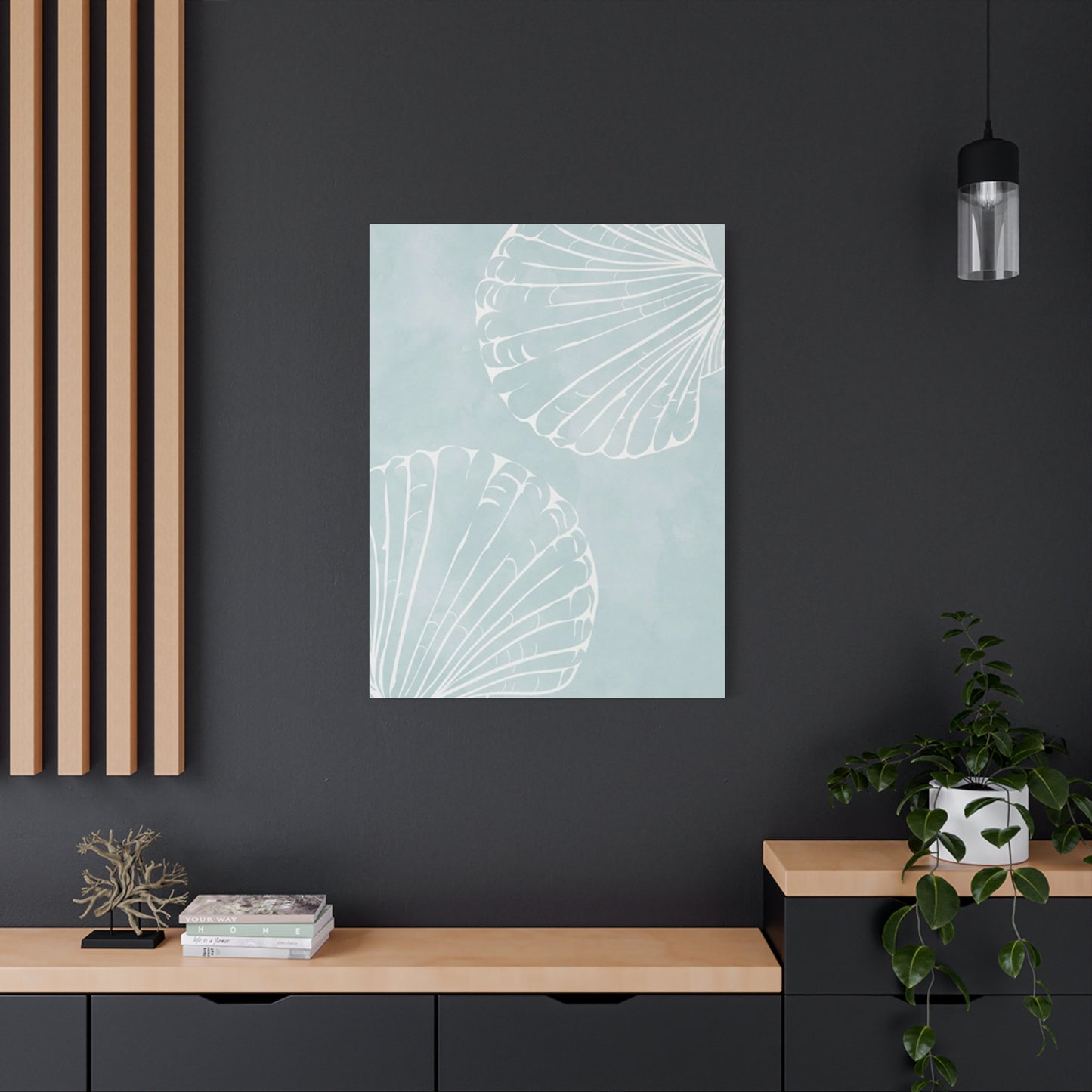 Blue Shell Painting Wall Art & Canvas Prints