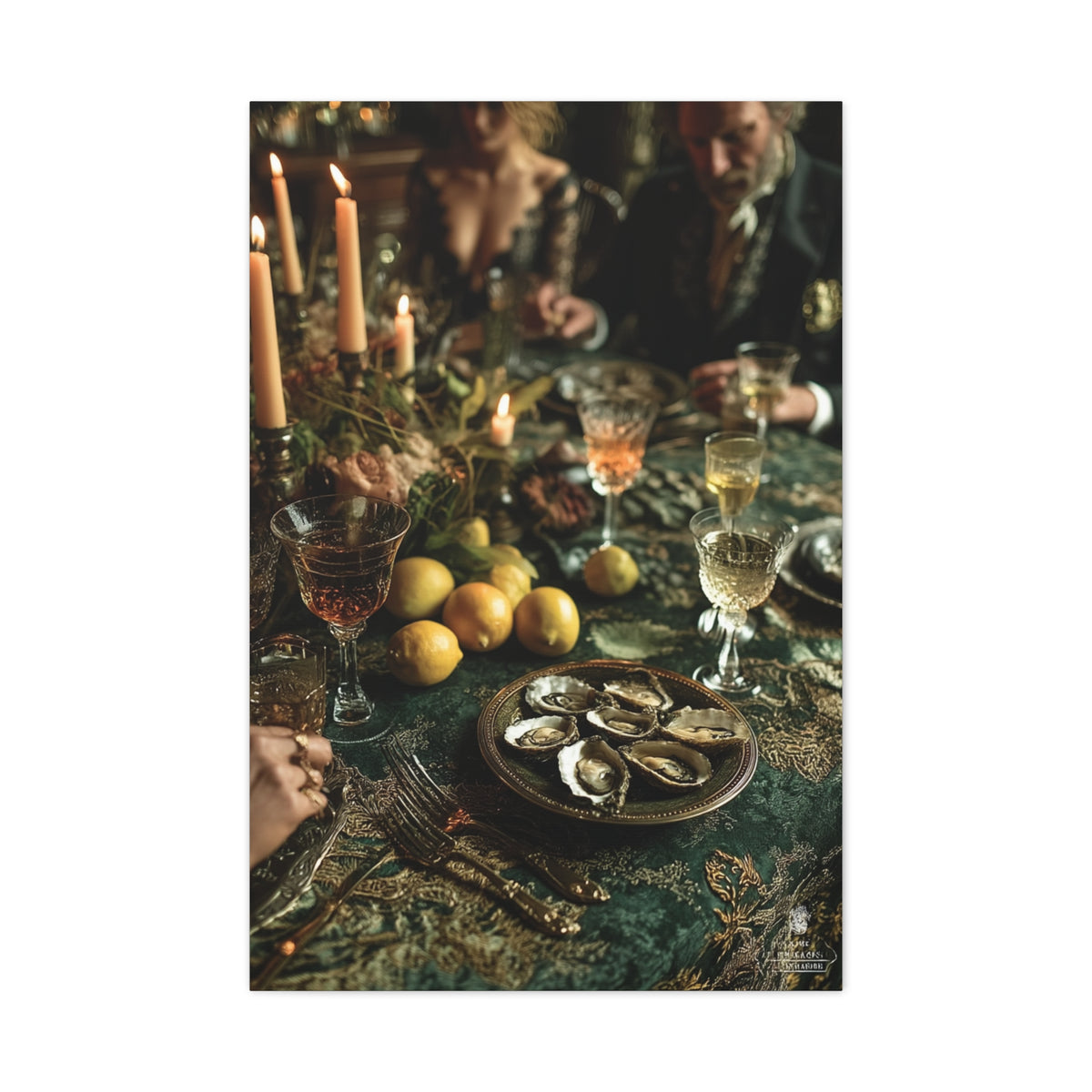 Elegant Dinner Party Table Scene Wall Art & Canvas Print