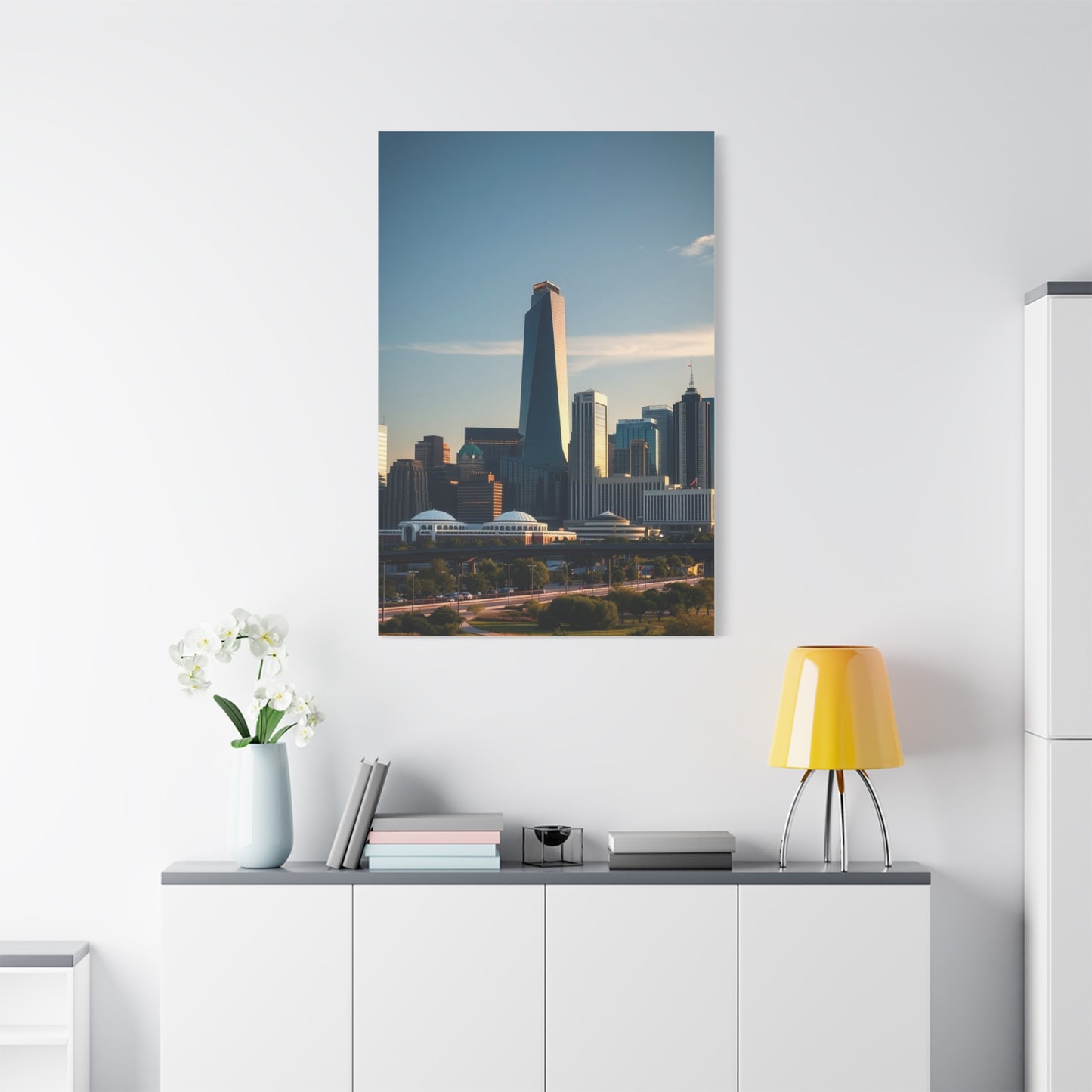 Houston Skylines Art Supreme Canvas Wall Art & Canvas Print