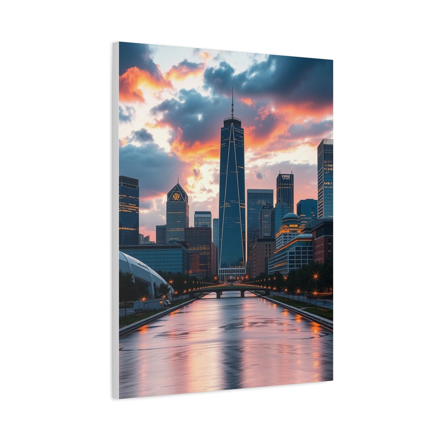 Vision Houston Skylines Art Art Wall Art & Canvas Print