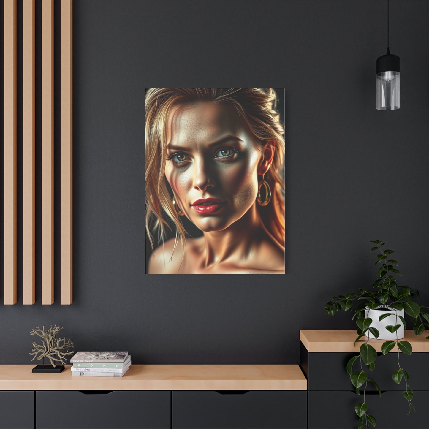 Glamour Gaze Canvas Wall Art & Canvas Print