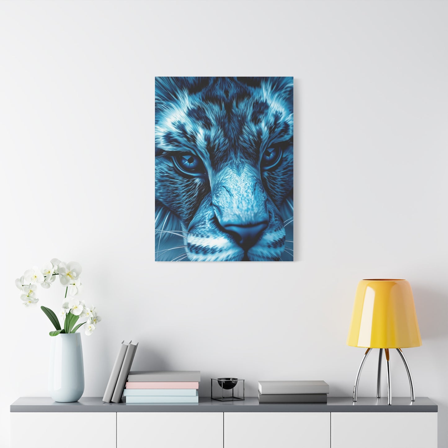Masterpiece Blue & Gray Art Vision Wall Art & Canvas Print