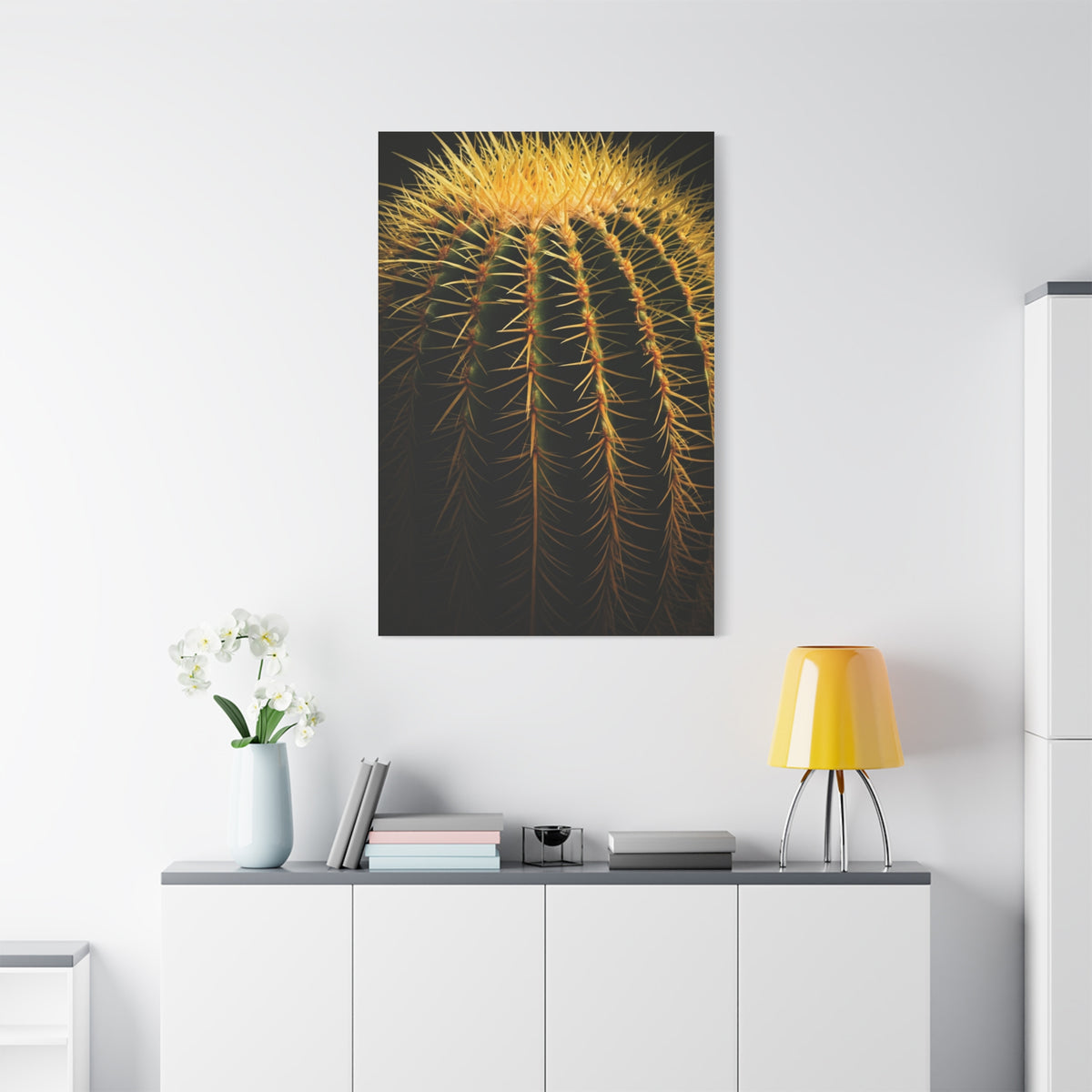 Desert Barrel Cactus Macro Texture Wall Art & Canvas Prints