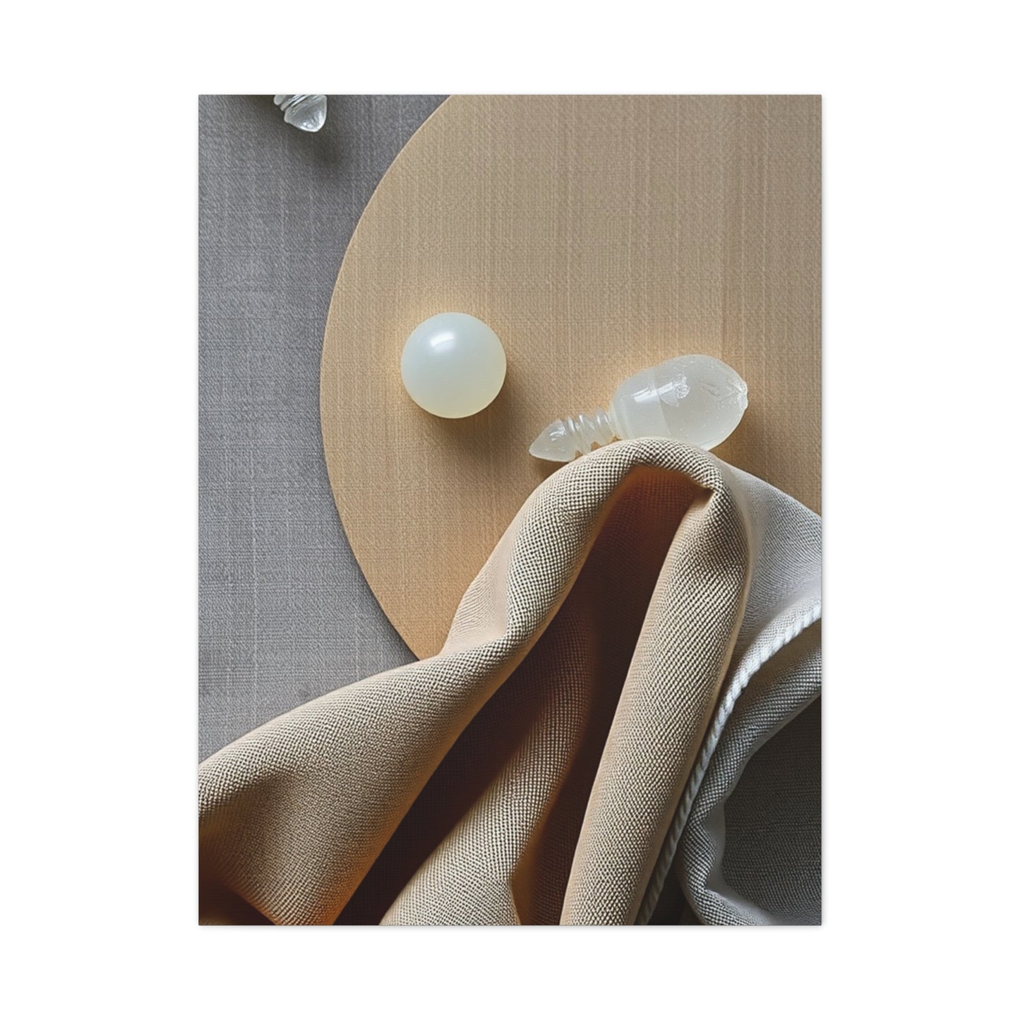 Supreme Taupe, Linen, and Gray Art Collection Wall Art & Canvas Print