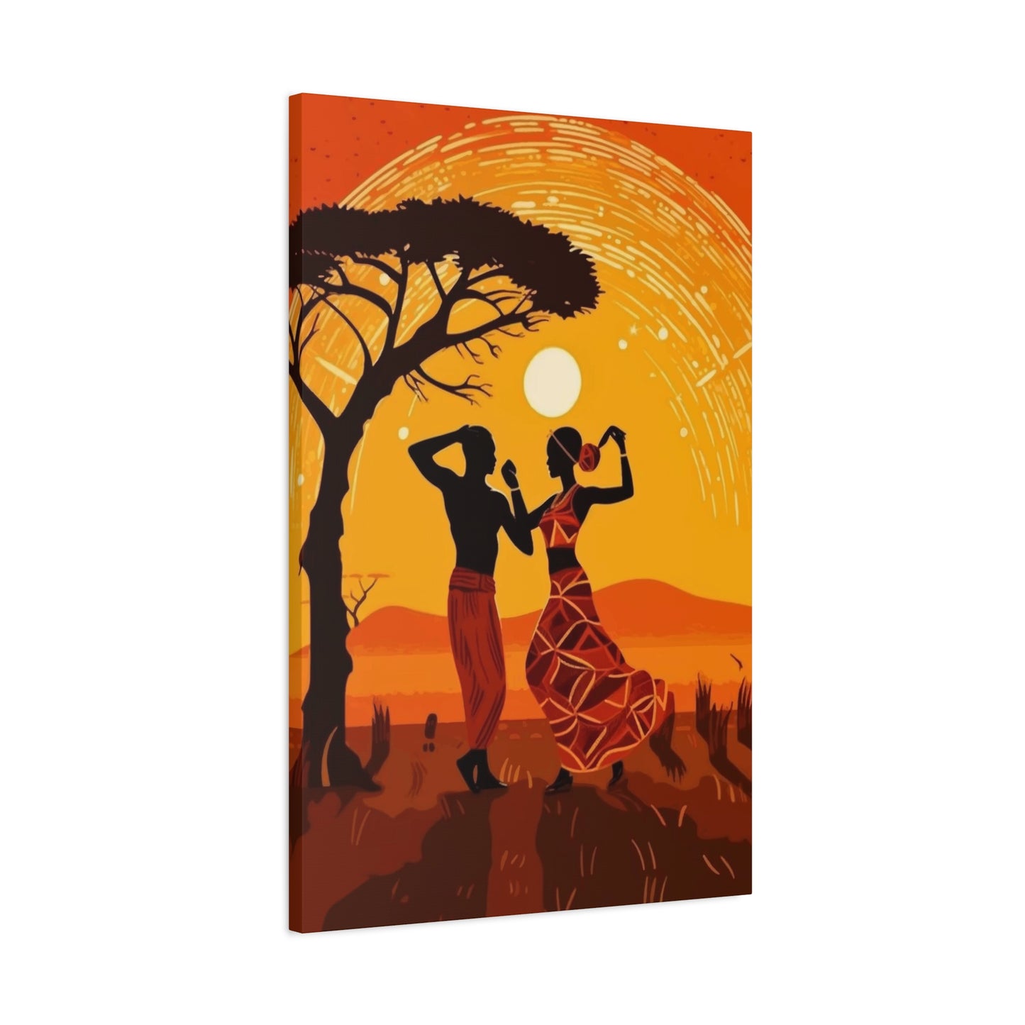 African Couple Wall Art & Canvas Prints