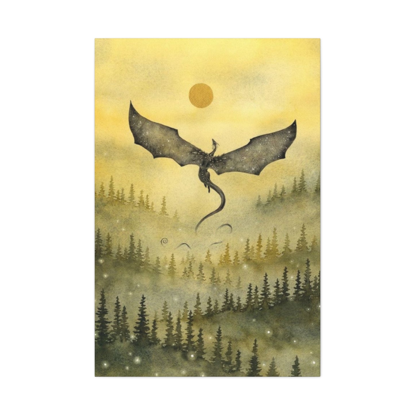 Dragon in Forest Wall Art & Canvas Prints