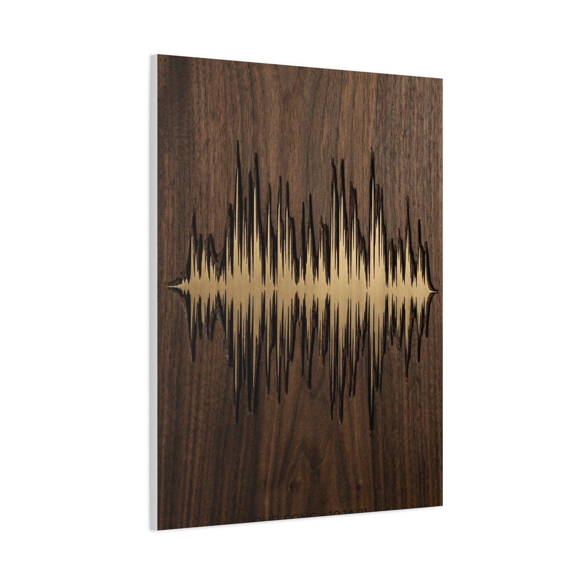 Personalized Soundwave Engraved Wood Wall Art & Canvas Print