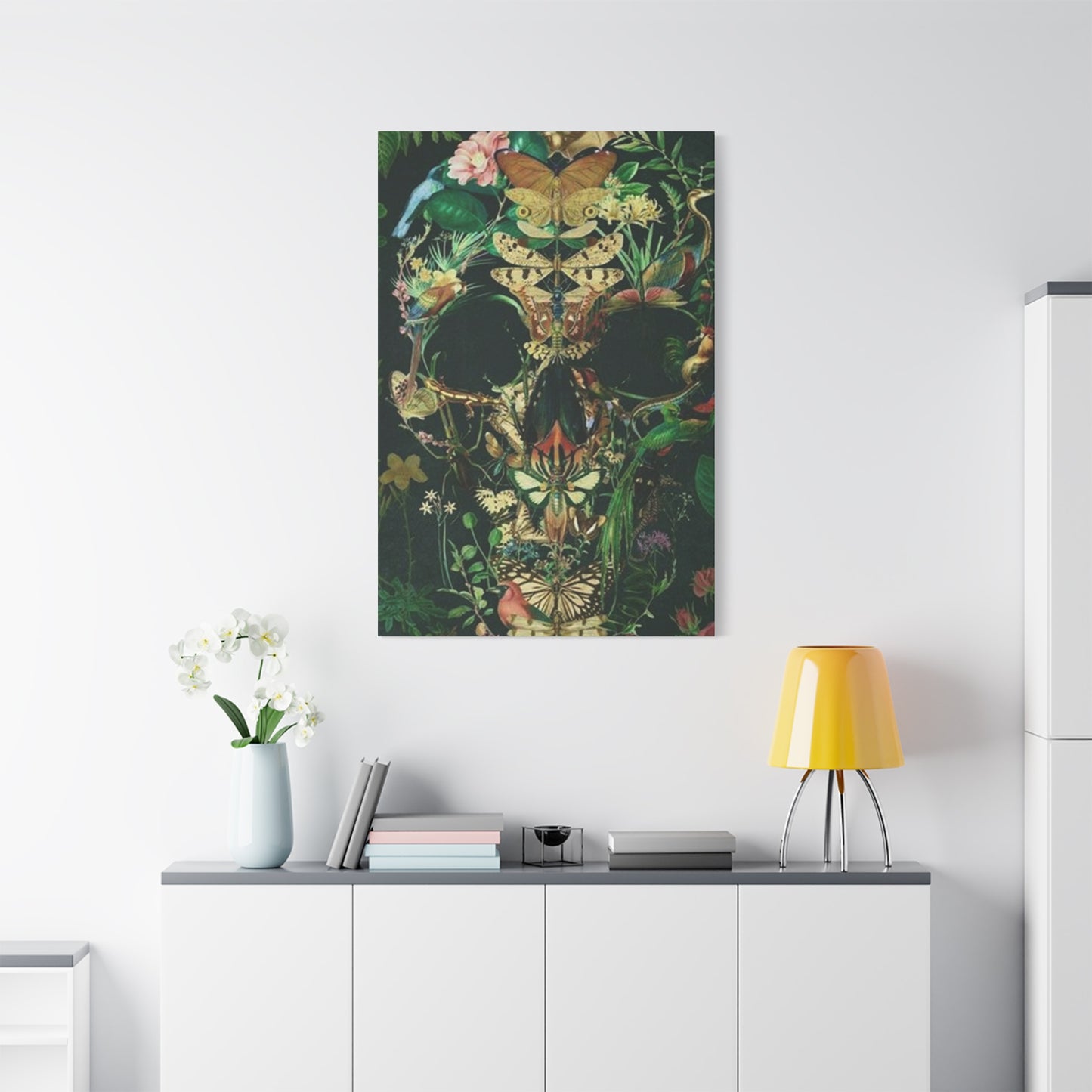 Skull Of Flora And Fauna Wall Art & Canvas Prints