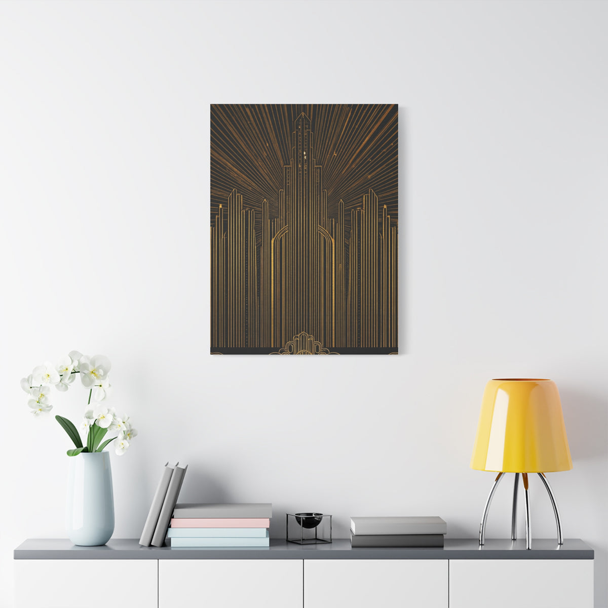 Radiant Art Deco Skyline Wall Art & Canvas Prints