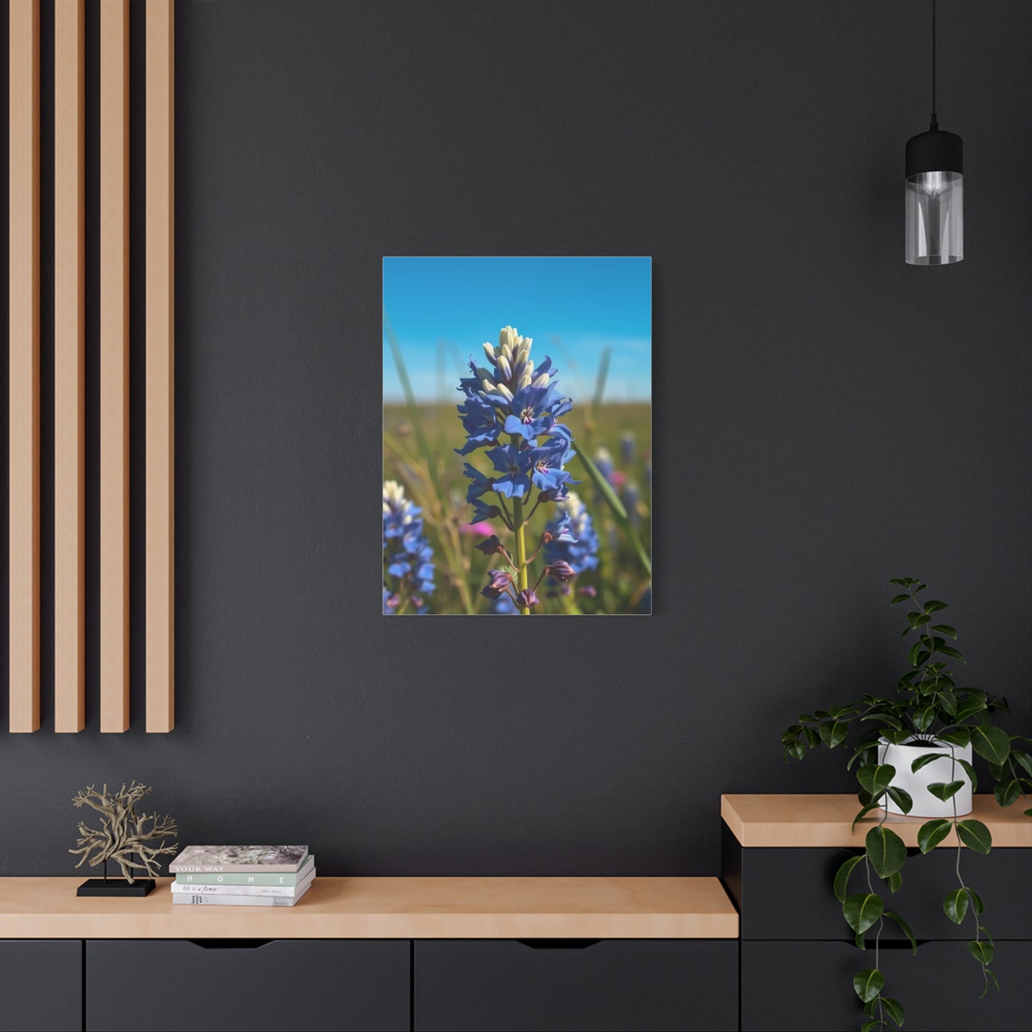 Bluebonnet Flower Art Supreme Canvas Gallery Wall Art & Canvas Print