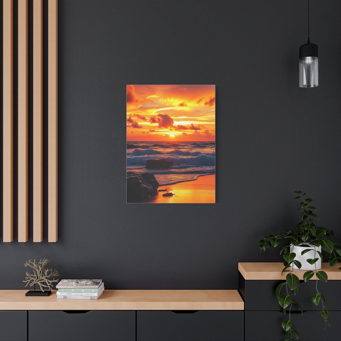 Beach Sunrise and Sunset Art Luxury Canvas Wall Art & Canvas Print