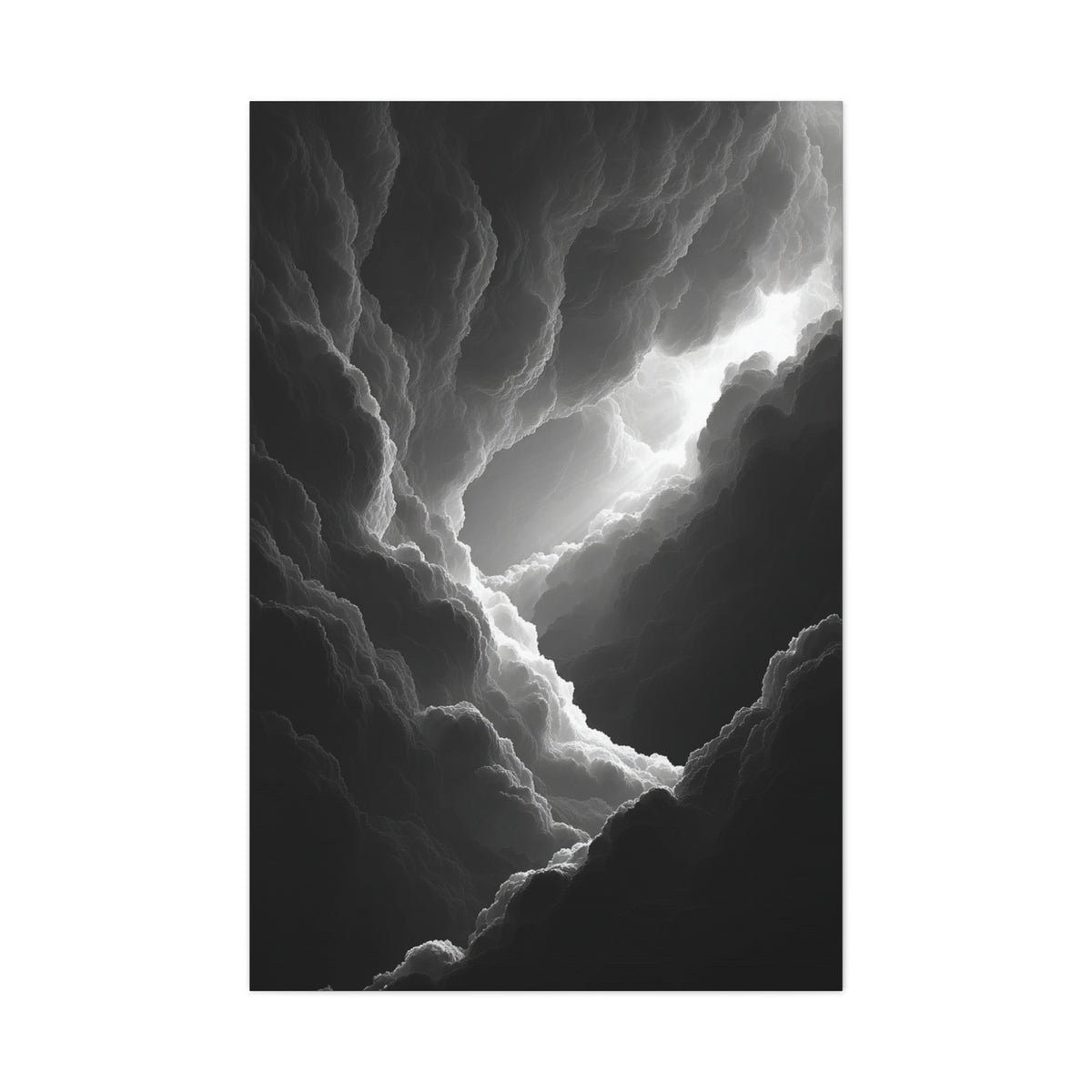 Dramatic Light Through Storm Clouds Wall Art & Canvas Print