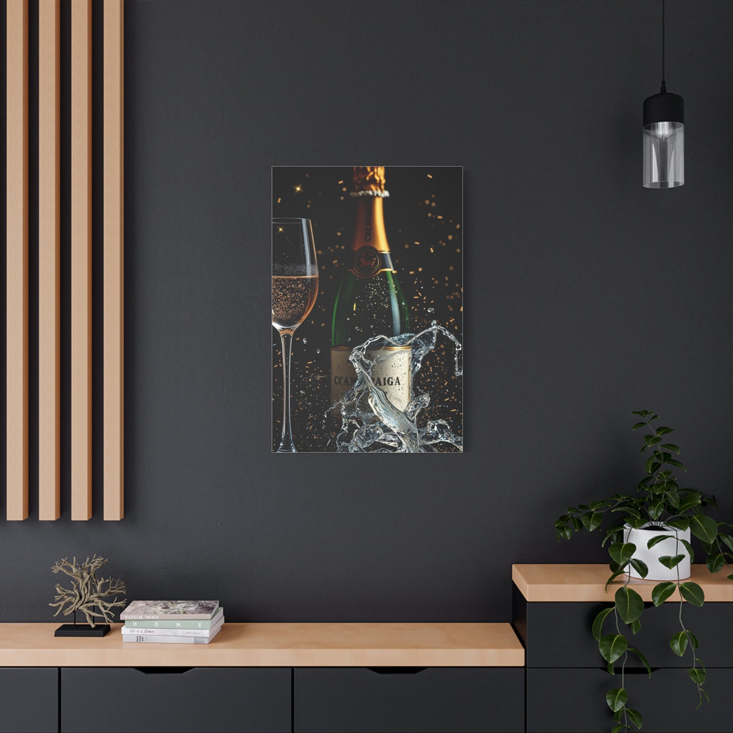Champagne Art Supreme Canvas Wall Art & Canvas Print