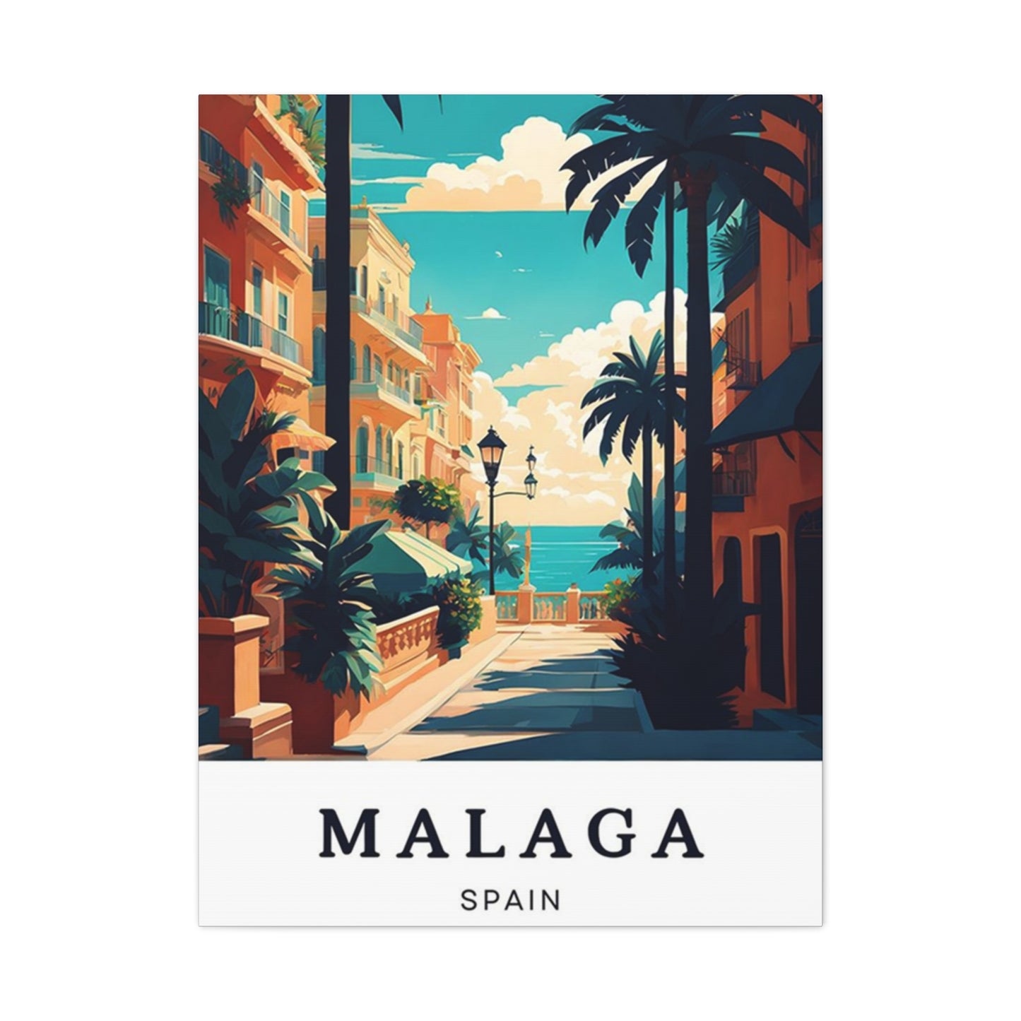 Malaga Spain Poster Wall Art & Canvas Prints