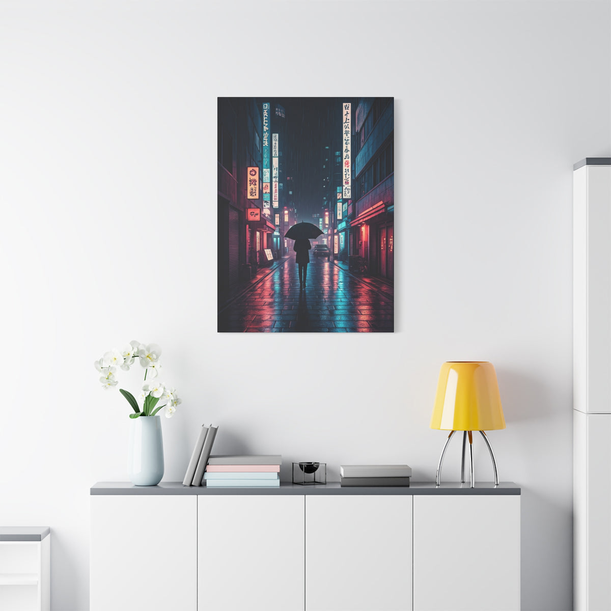 Rainlit City Solitude Wall Art & Canvas Prints