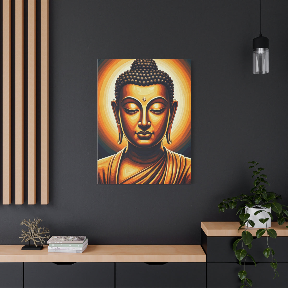 Celestial Harmony Buddha Portrait Wall Art & Canvas Prints