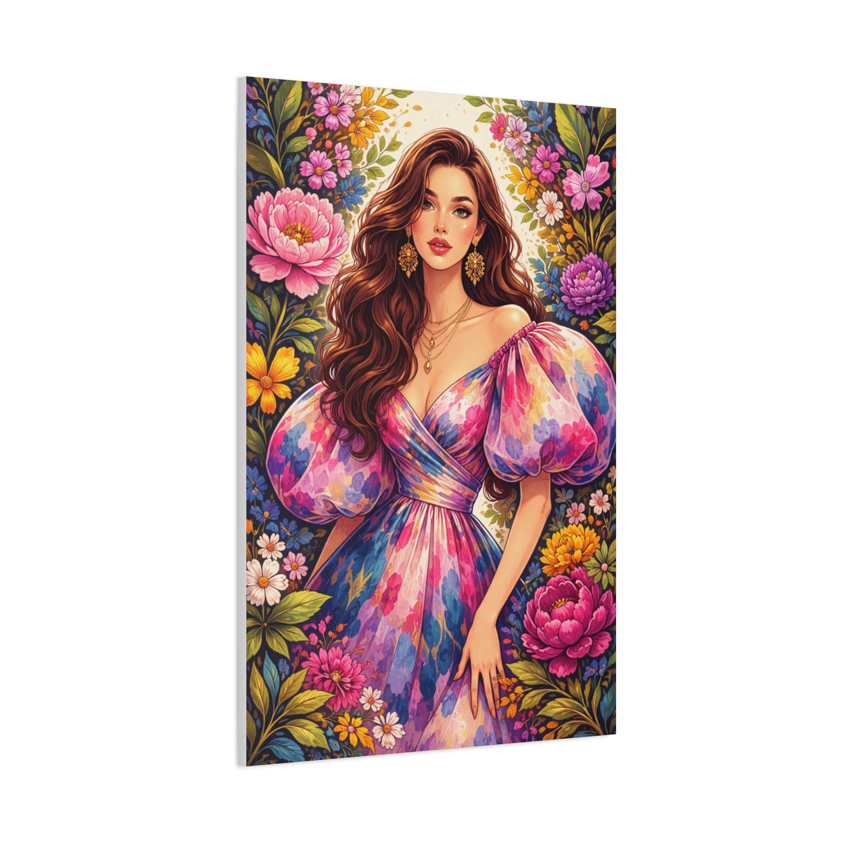 Fashion-Forward Feminine Floral Wall Art & Canvas Print