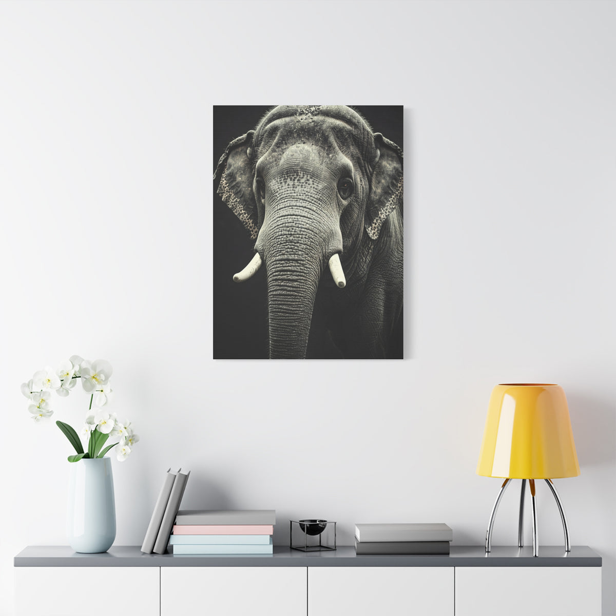 Regal Elephant Close-Up Wall Art & Canvas Prints
