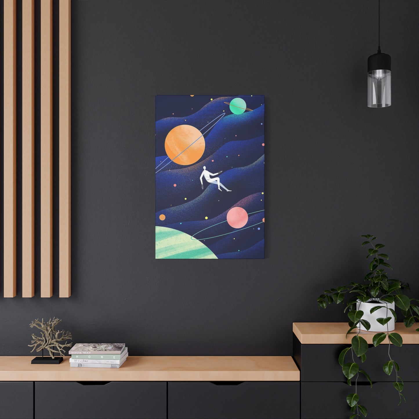Human Floating In Space Poster Wall Art & Canvas Prints