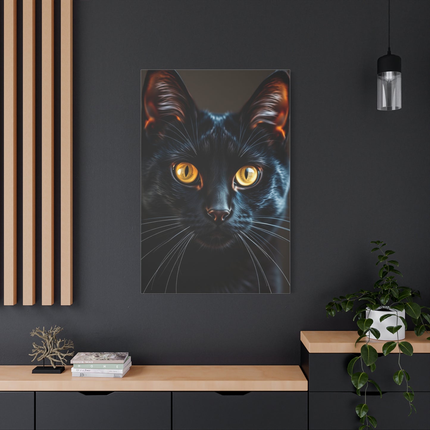 Black Cat Art Luxury Canvas Wall Art & Canvas Print