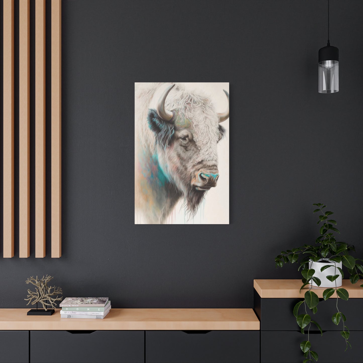 White Bison Portrait Wall Art & Canvas Prints