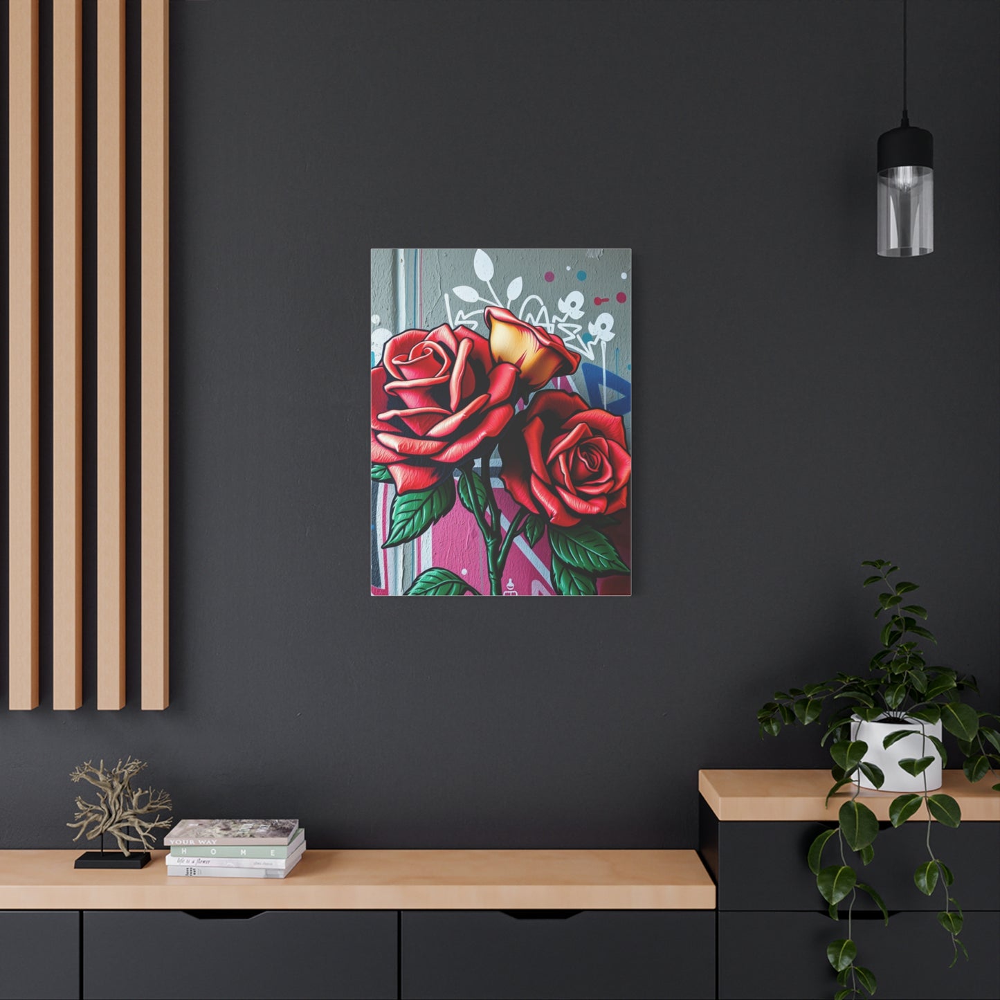 Graffiti Rose Opus Wall Art & Canvas Print