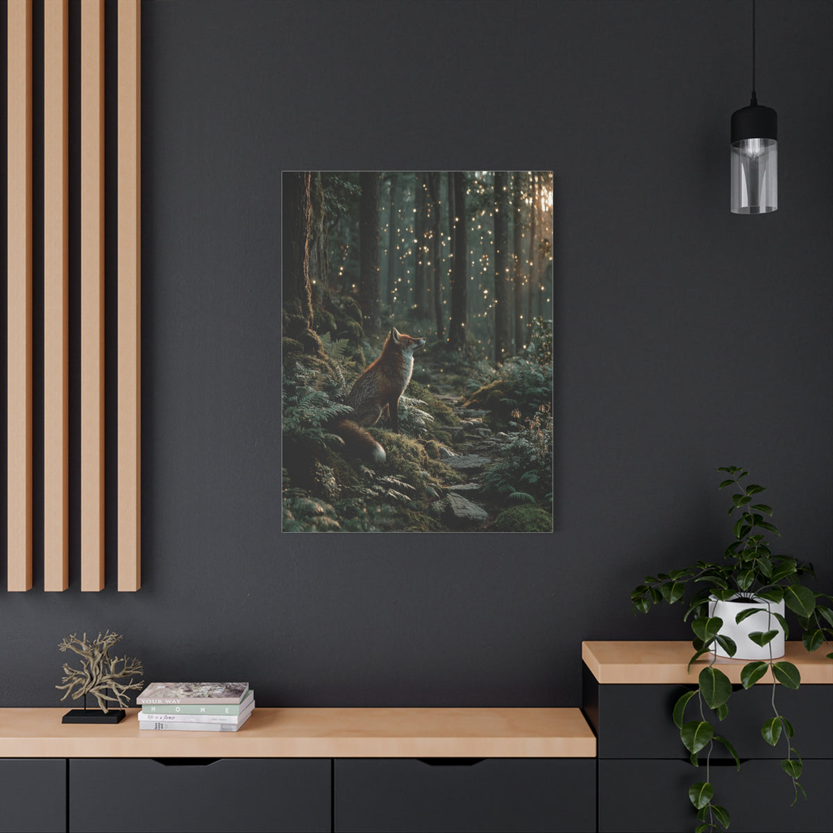 Enchanted Forest Fox Wall Art & Canvas Print
