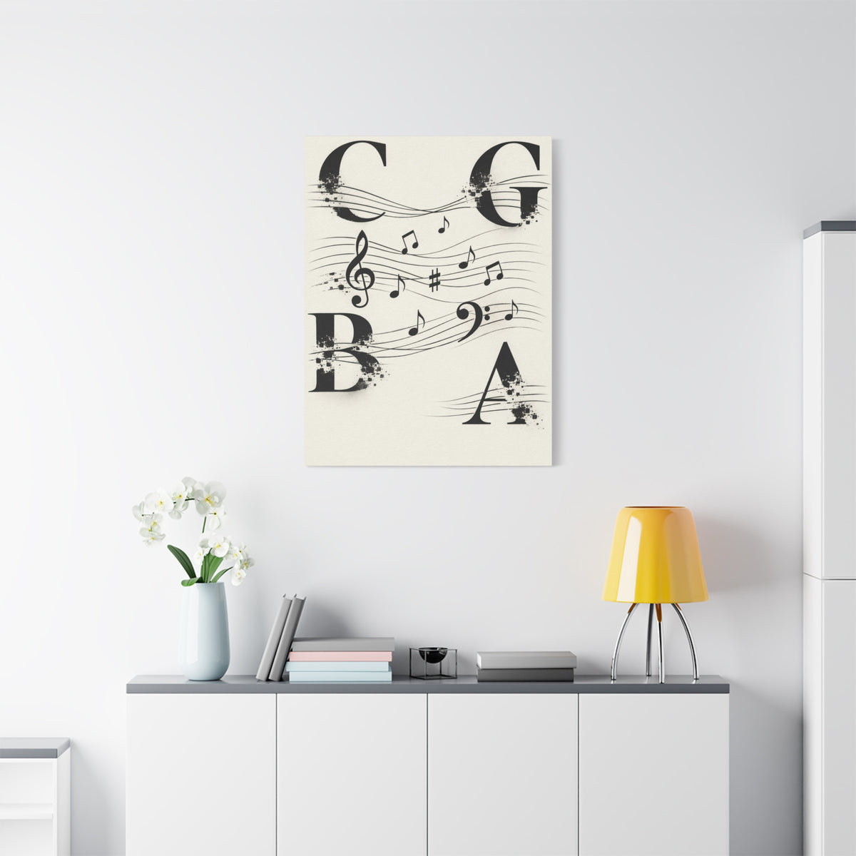 Minimal Music Typography Expression Wall Art & Canvas Print