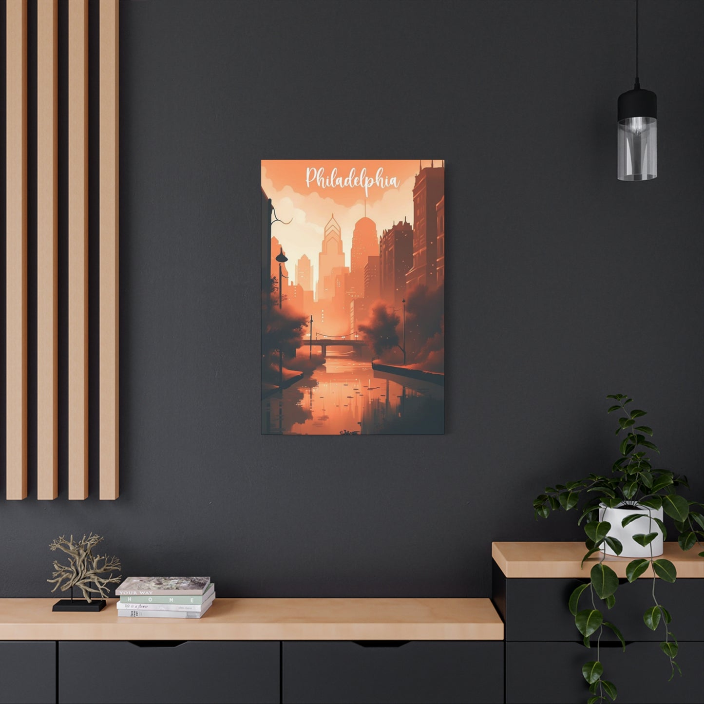 Philadelphia Warm Tone Poster Wall Art & Canvas Prints