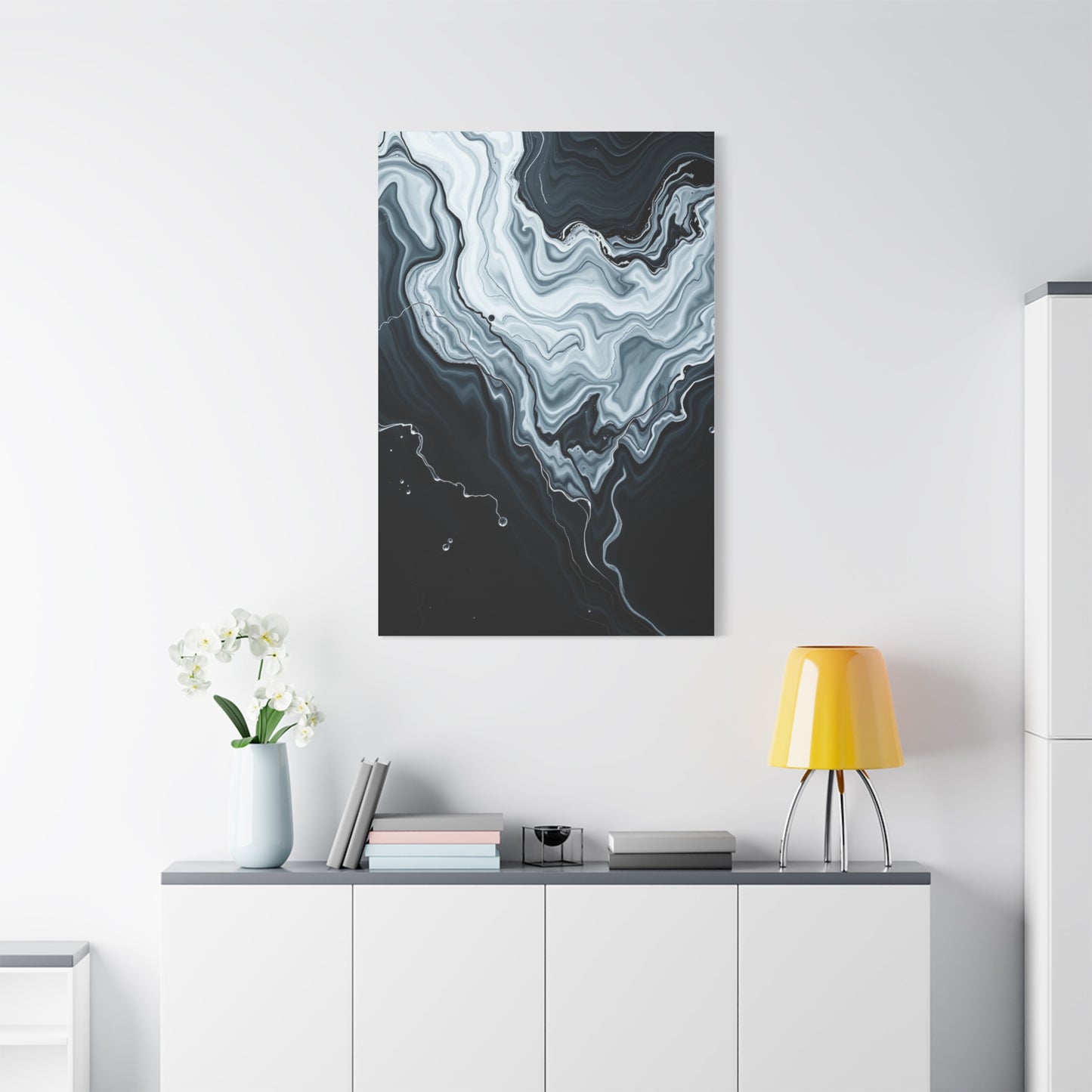 Black and White Abstract Art Supreme Gallery Wall Art & Canvas Print