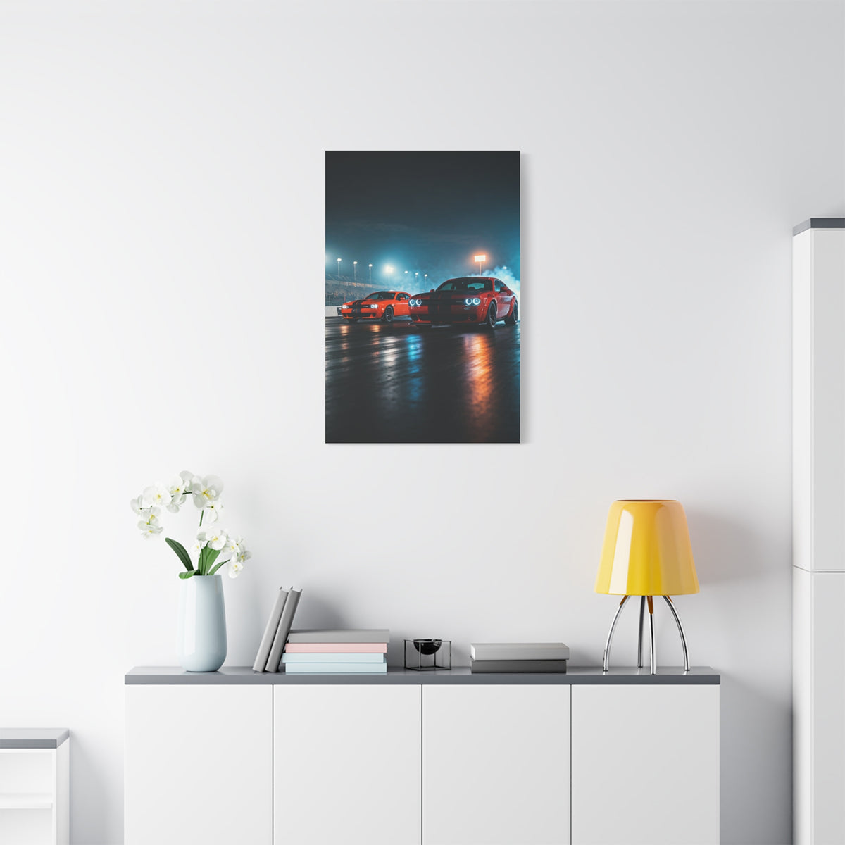 Midnight Pre-Launch Showdown – Hellcat Redeye vs Demon 170 Wall Art & Canvas Prints