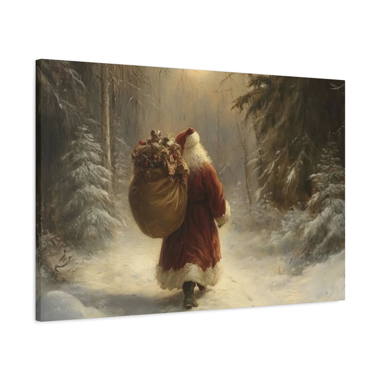 Santa Claus With Gifts Wall Art & Canvas Prints