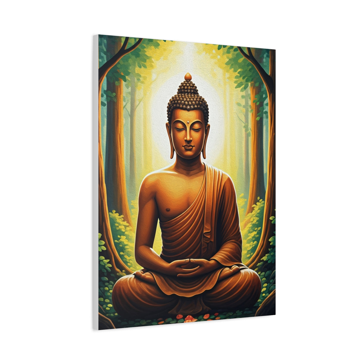 Serene Forest Meditation Buddha Wall Art & Canvas Prints