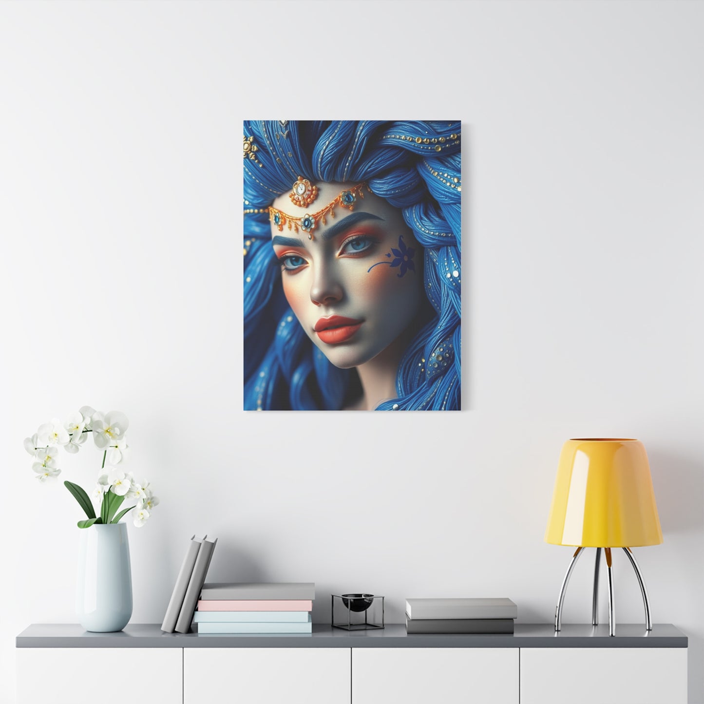 Blue & Gold Art Luxury Canvas Wall Art & Canvas Print