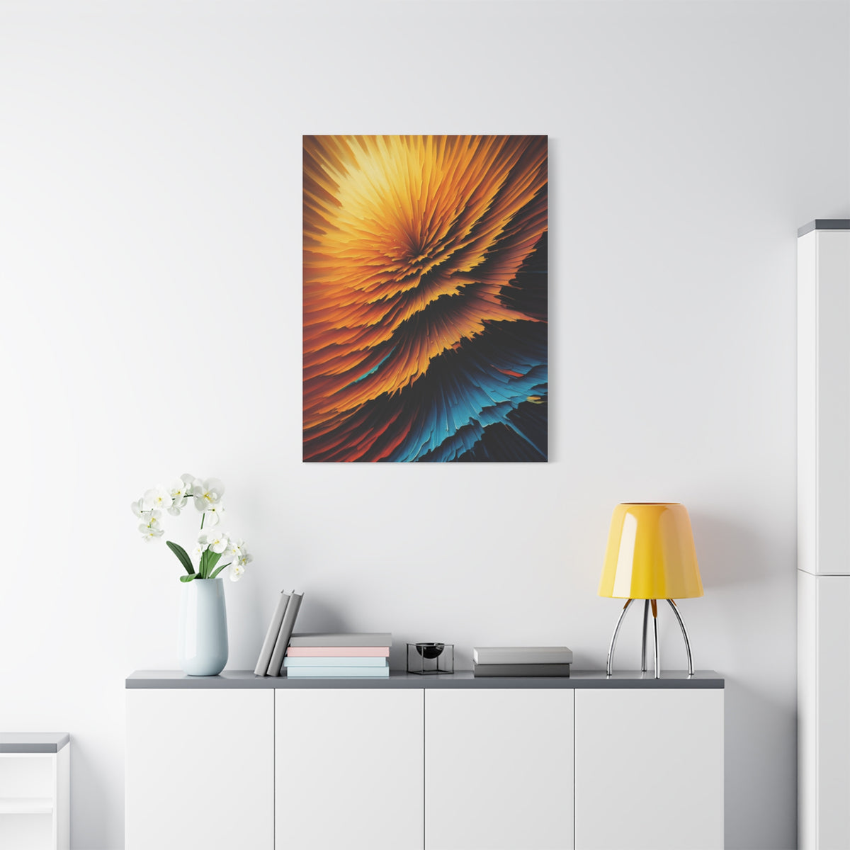 Radiant Burst Spectrum Abstract Wall Art & Canvas Prints