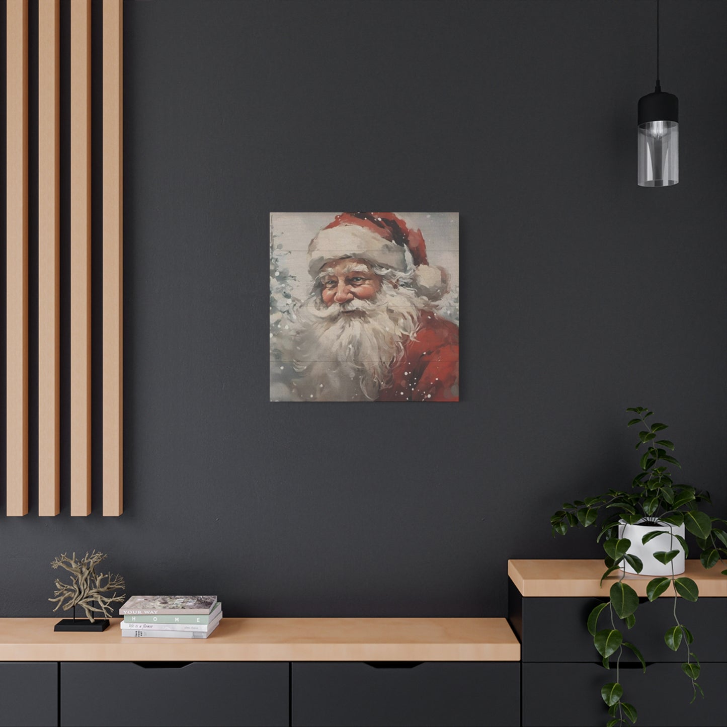 Santa Clause Face Wall Art & Canvas Prints