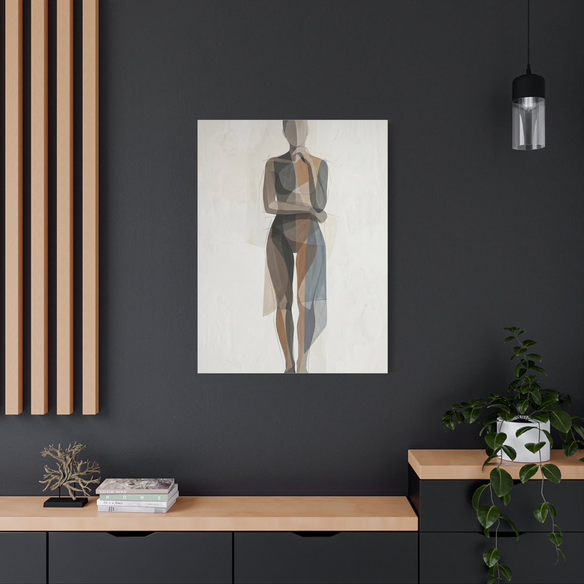 Contemporary Human-Centered Abstract Wall Art & Canvas Print