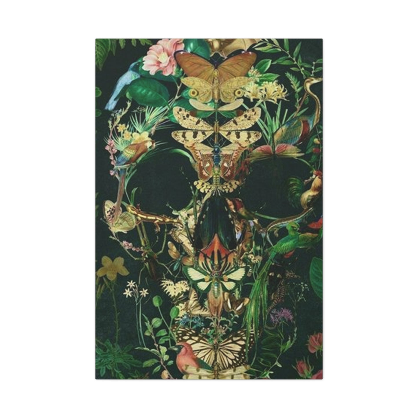 Skull Of Flora And Fauna Wall Art & Canvas Prints