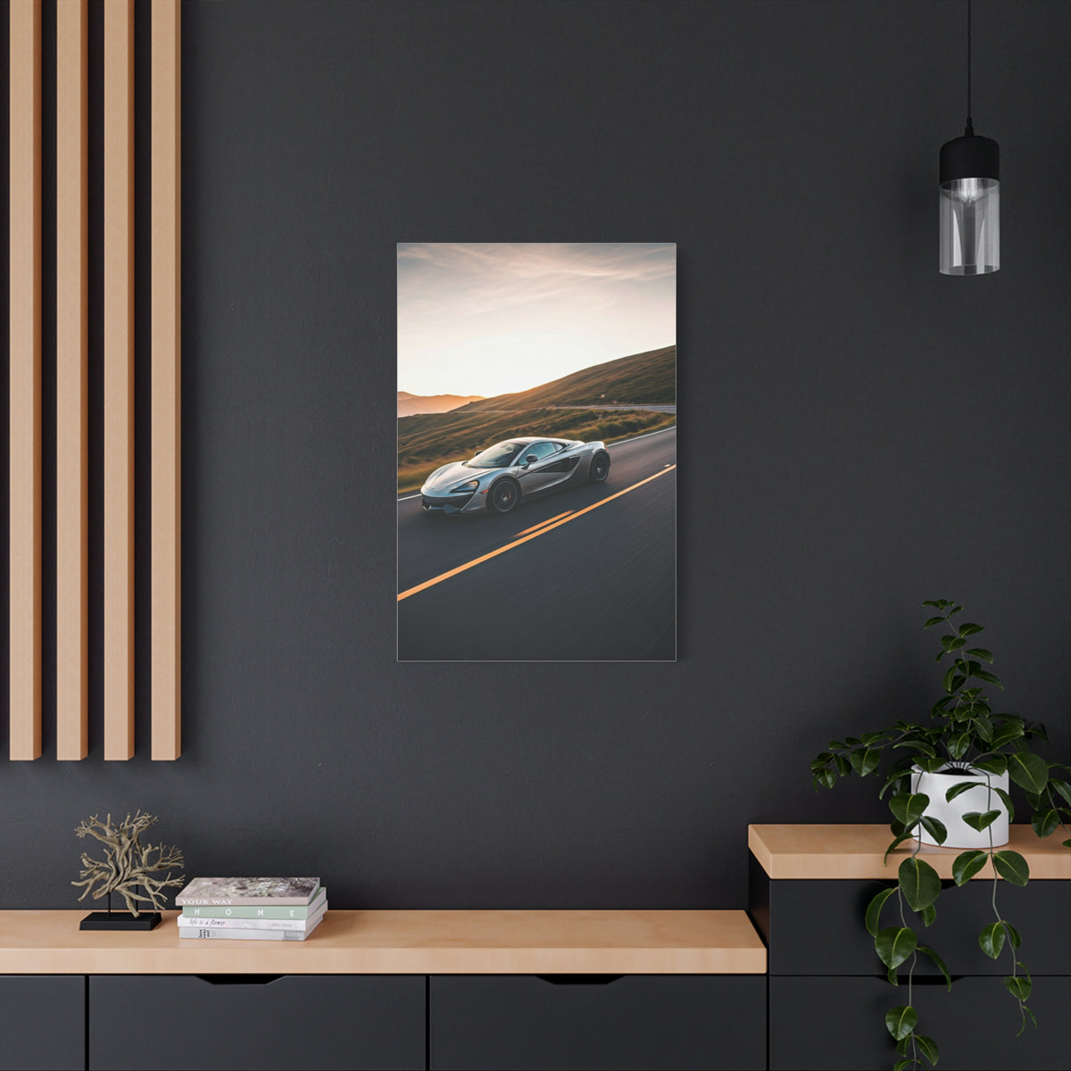 McLaren 570GT Cinematic Mountain Pass Wall Art & Canvas Prints