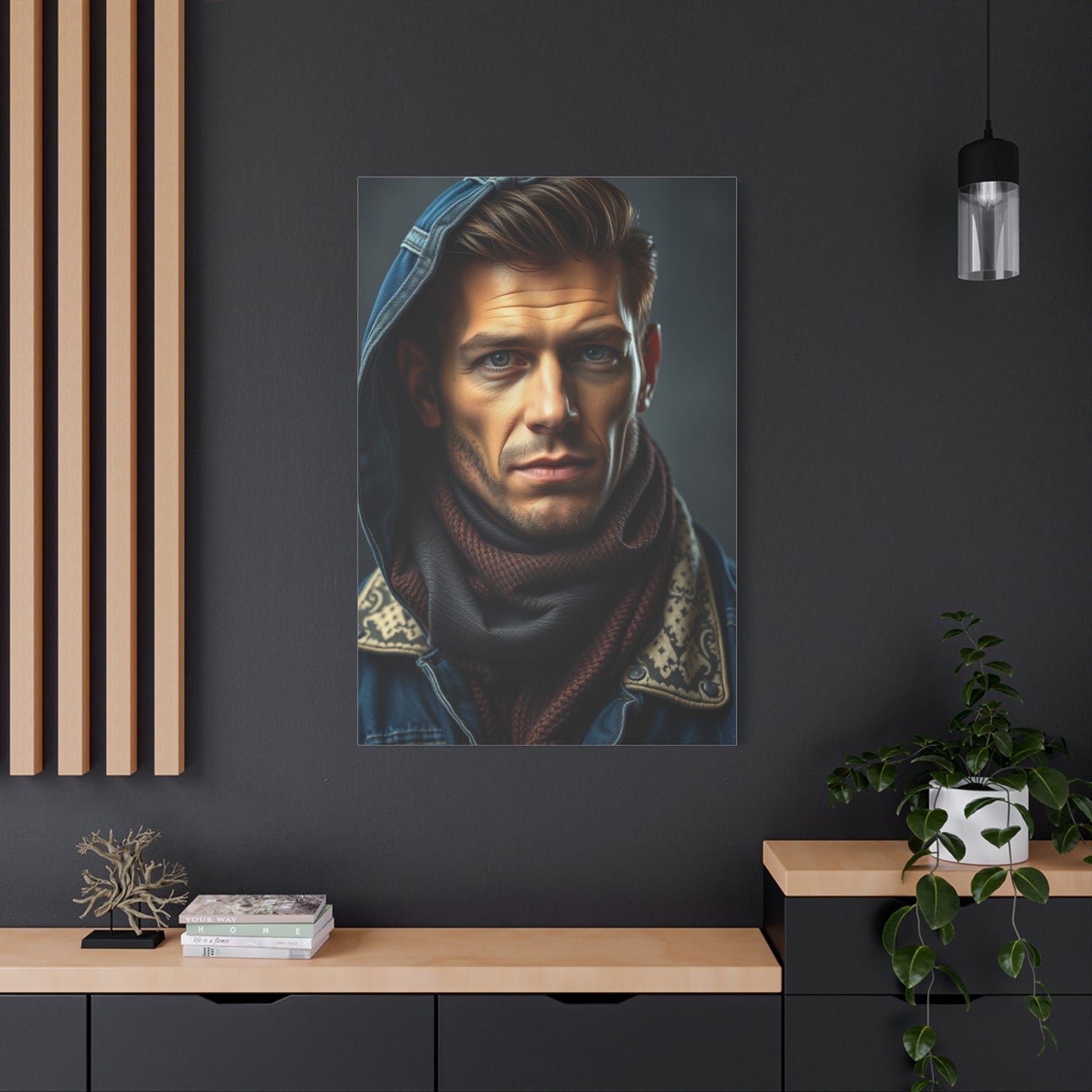 Denim and Leather Art Refined Canvas Wall Art & Canvas Print