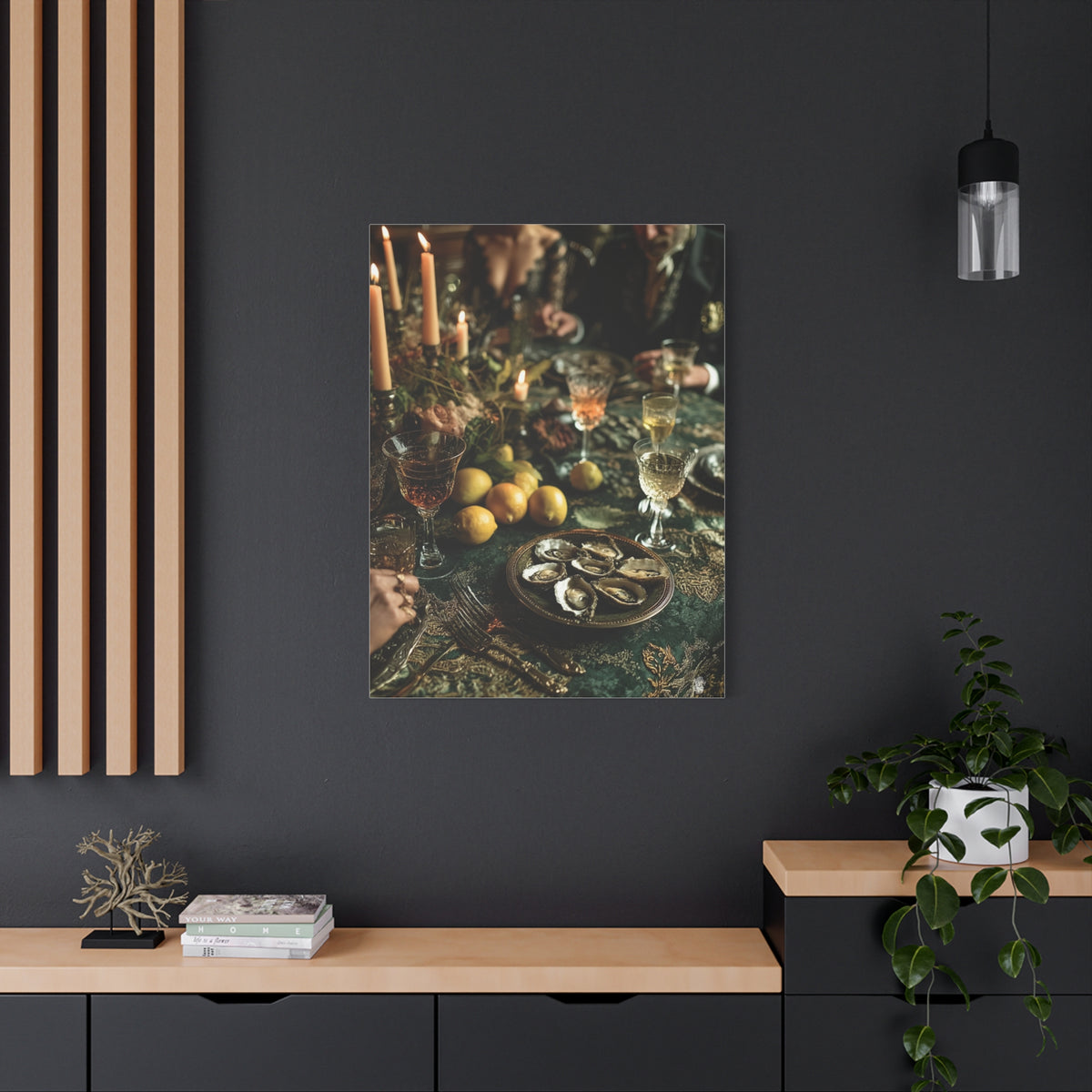 Elegant Dinner Party Table Scene Wall Art & Canvas Print