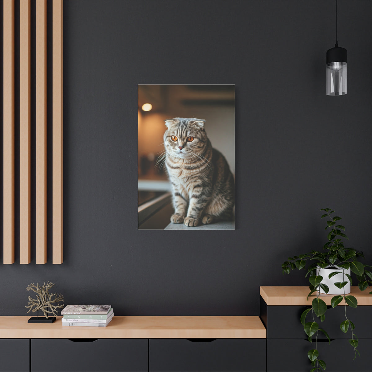 Scottish Fold Tabby Cat Wall Art & Canvas Prints