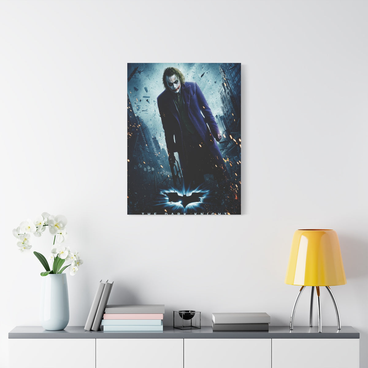 The Dark Knight The Joker Movie Poster Wall Art & Canvas Print