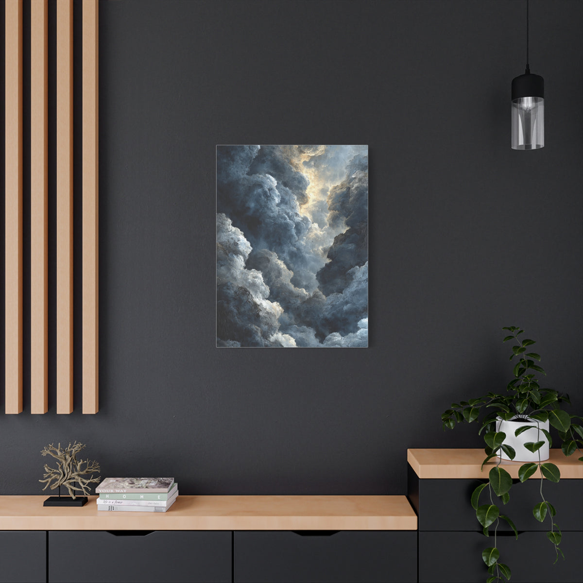 Storm Cloud Dramatic Abstract Wall Art & Canvas Print
