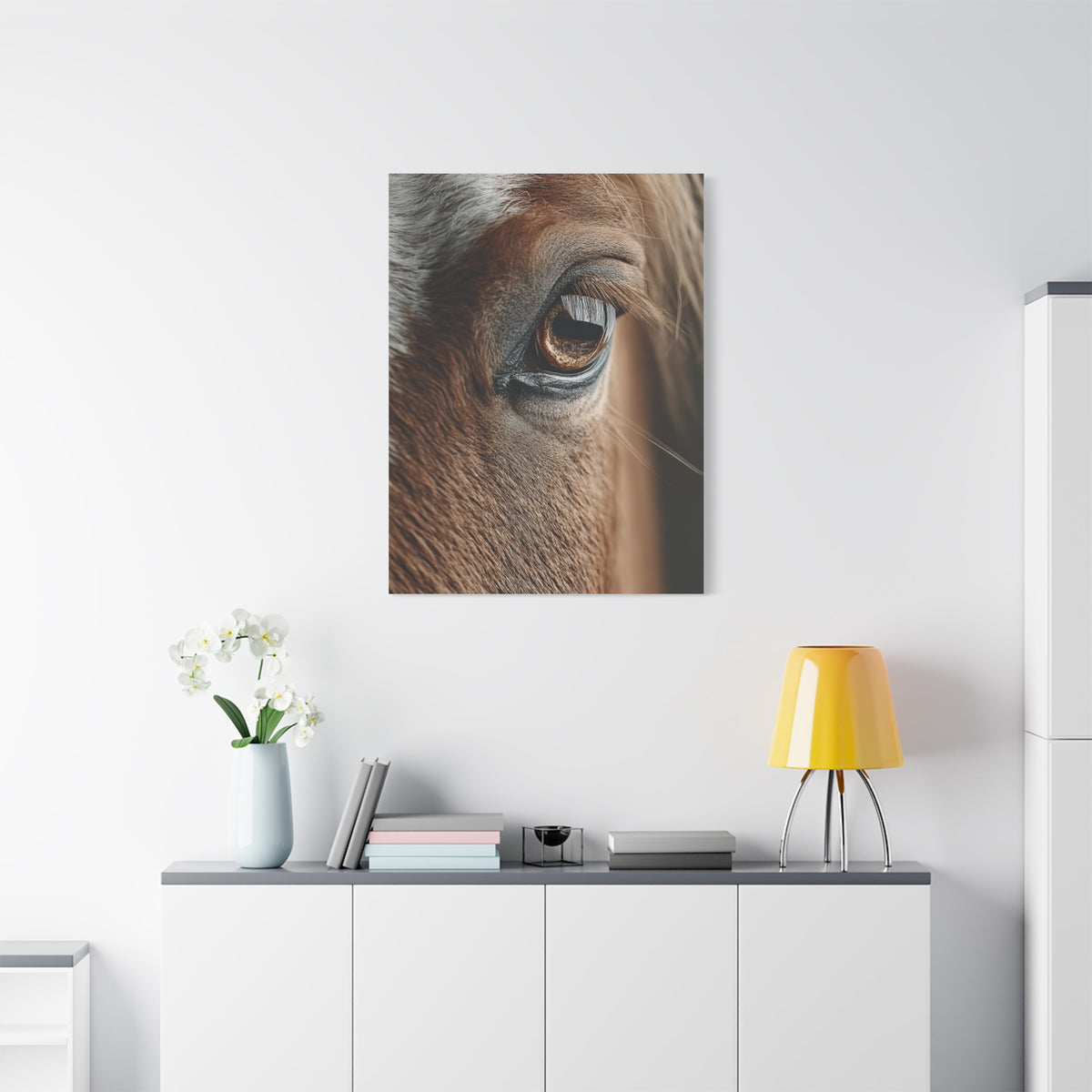 Horse Eye Macro Emotional Detail Wall Art & Canvas Print