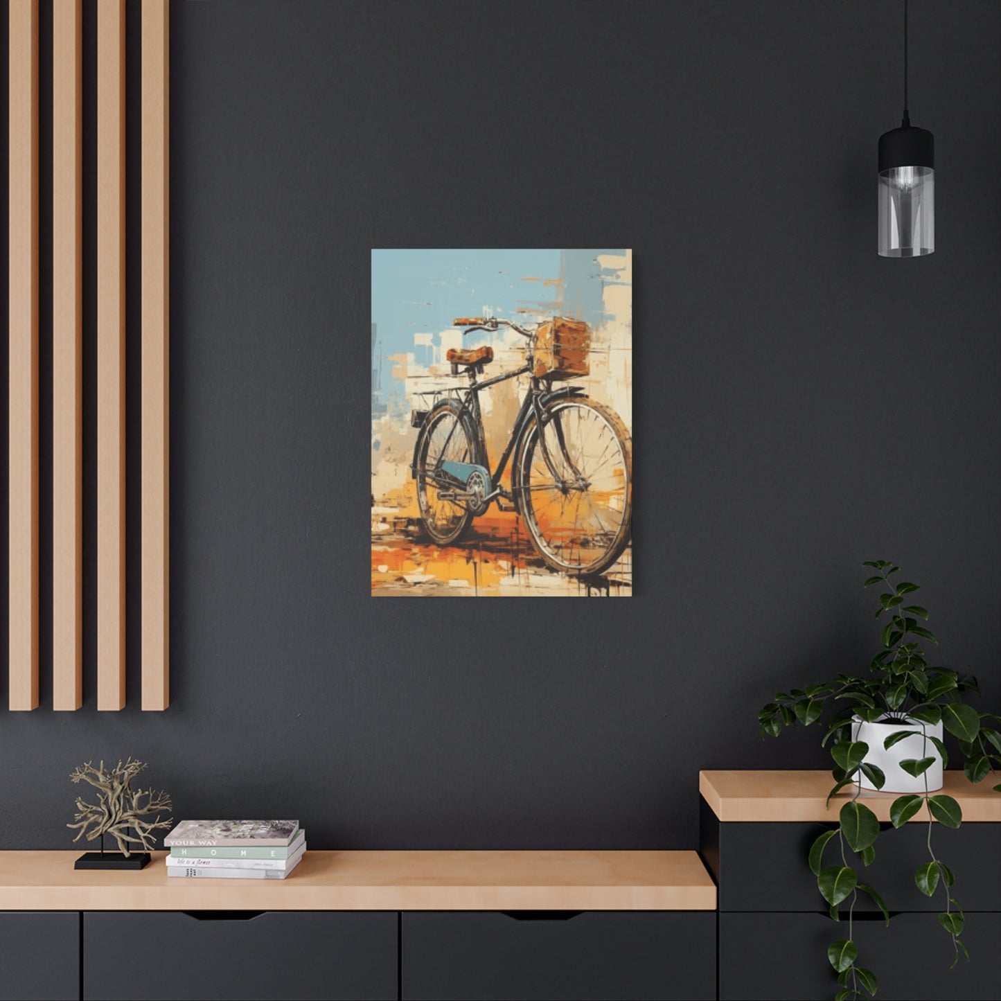 Old Bicycle with Basket Wall Art & Canvas Prints